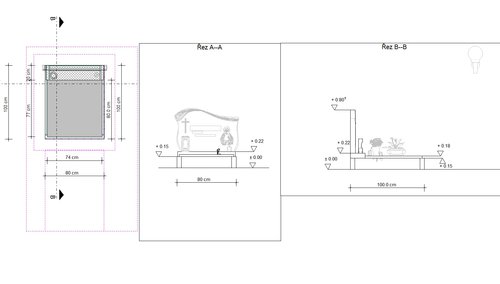 Monumento for ArCon - technical drawing
