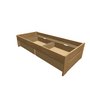 Montero / Beds of the beech-divan bed / Valenda a 90+2xup 1-2-90 - (980x2056x470)