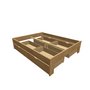 Montero / Beds of the beech-divan bed / Valenda b 160+4xup 1-2-70 - (1680x2056x470)