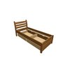 Montero / Dąb łóżko naturalny Irena / Irena a 90+2xup 1-2-90 - (988x2173x1000)
