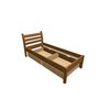 Montero / Dąb łóżko naturalny Irena / Irena b 90+2xup 1-2-90 - (988x2173x1000)