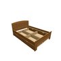 Montero / Dąb łóżko naturalny Laura / Laura 140+4xup 1-2-70 - (1480x2092x942)