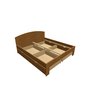 Montero / Dąb łóżko naturalny Pavla / Pavla b 180+4xup 1-2-90 - (1880x2056x950)