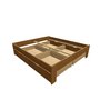 Montero / Dąb łóżko naturalny Tapczanem / Valenda b 180+4xup 1-2-90 - (1880x2056x470)
