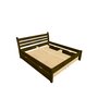 Montero / Dębowe łóżko wenge Irena / Irena b 180+4xup 1-2-90 - (1888x2173x1000)