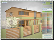 Die Färbung der Fassaden www.virtualhouse.eu