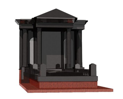 Hrobka 290 390 4 sloupy bez předku