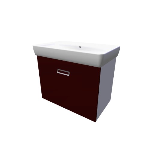 Dřevojas / Q mono / Q mono 800 s cervena lesk - (800x475x670)