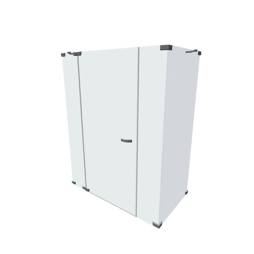 Hueppe / PARIS rahmenlos / dvere s protisegm a b stenou - (1588x923x2010)