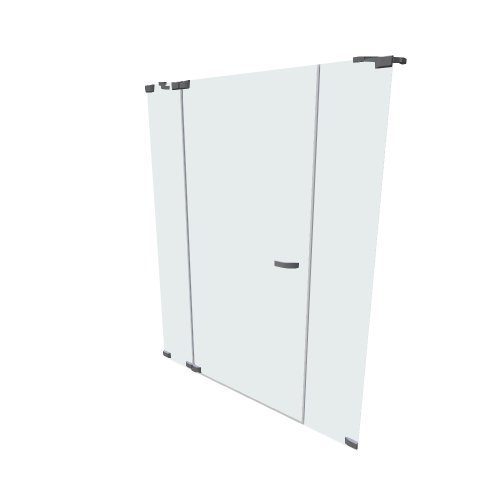 Hueppe / PARIS rahmenlos / dvere s protiseg do niky - (1600x230x2010)