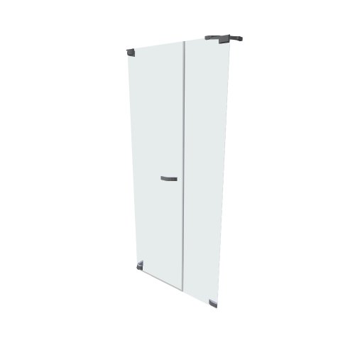 Hueppe / PARIS rahmenlos / kridlové dvere s protisegm do niky - (900x230x2009)