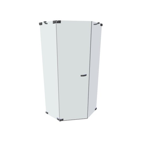 Hueppe / PARIS rahmenlos / petiuhelnik 1-kridly - (888x888x2009)