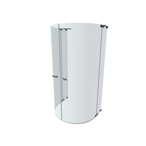 Hueppe / PARIS rahmenlos / pulkruh s pev segm - (1116x909x2009)