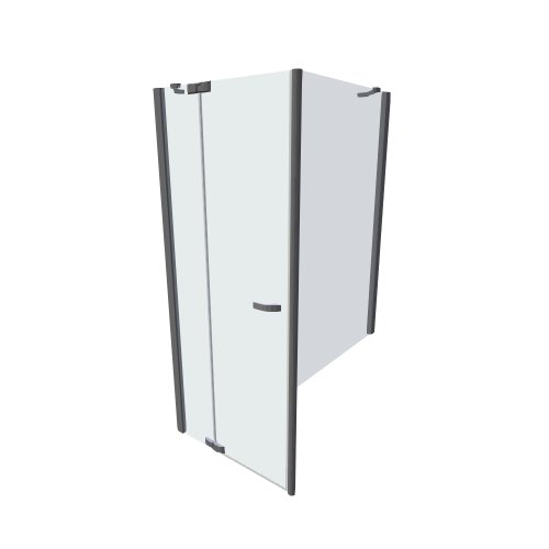 Hueppe / PARIS teilweise gerahmt / kridlové dvere s pev segm a  zkracenou b stenou - (889x923x2009)