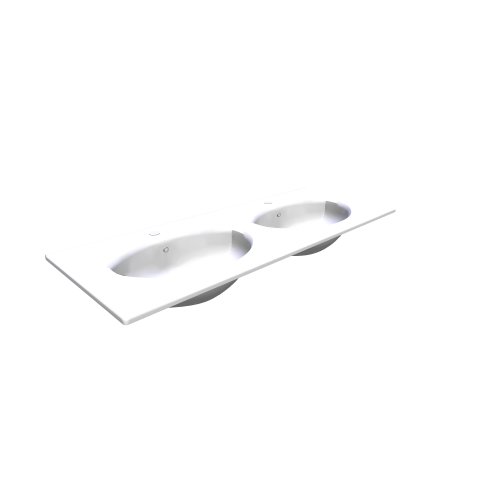 PolySystem / Hatria-separate Waschbecken / Y0HP - (1250x500x190)