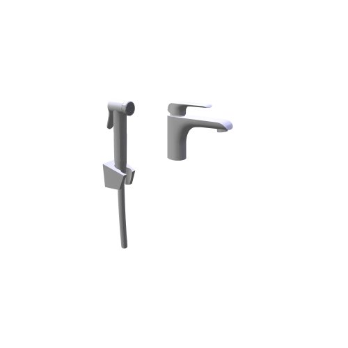Ravak / Baterie - Flat / FL 112 00CR Washbasin tap with bidet shower 150 mm - (162x254x332)