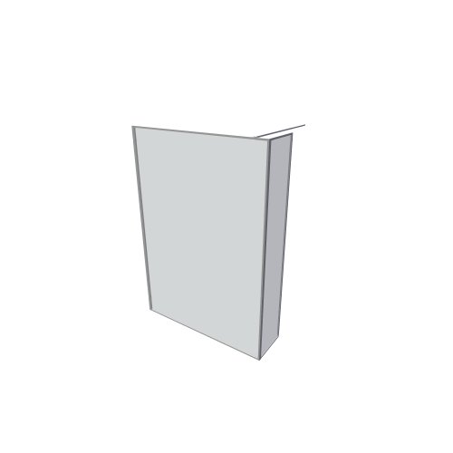 Riho / Sprchové zástěny DEFINE / G010012 Define L 140x40x200 - (1401x998x2002)