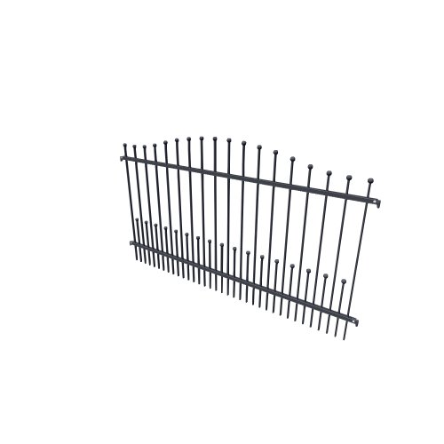 General objects - exterior / Fences Elegance Plotova pole-k Zeus-k / EL-ZEUS-PPK-2000x1050 - (2000x36x1183)