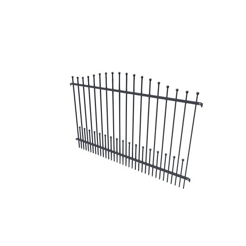 General objects - exterior / Fences Elegance Plotova pole-k Zeus-k / EL-ZEUS-PPK-2000x1250 - (2000x35x1383)