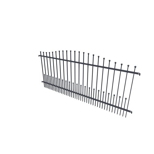 General objects - exterior / Fences Elegance Plotova pole-k Zeus-k / EL-ZEUS-PPK-2500x1050 - (2500x36x1183)
