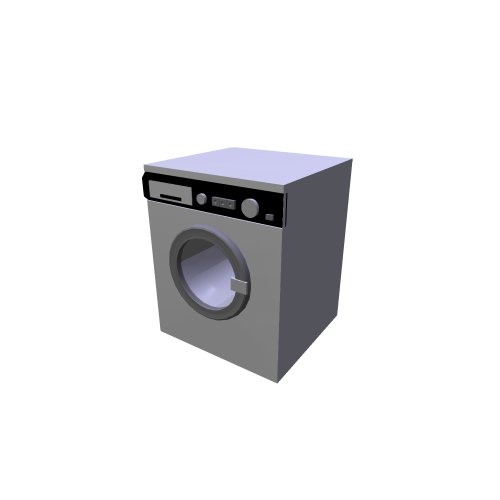 General objects - interior / Bathroom / Washmachine4 - (820x810x1000)