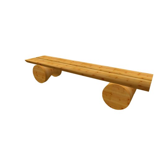 General objects - other / Log cabin accessories / Lavice1 - (1900x448x370)